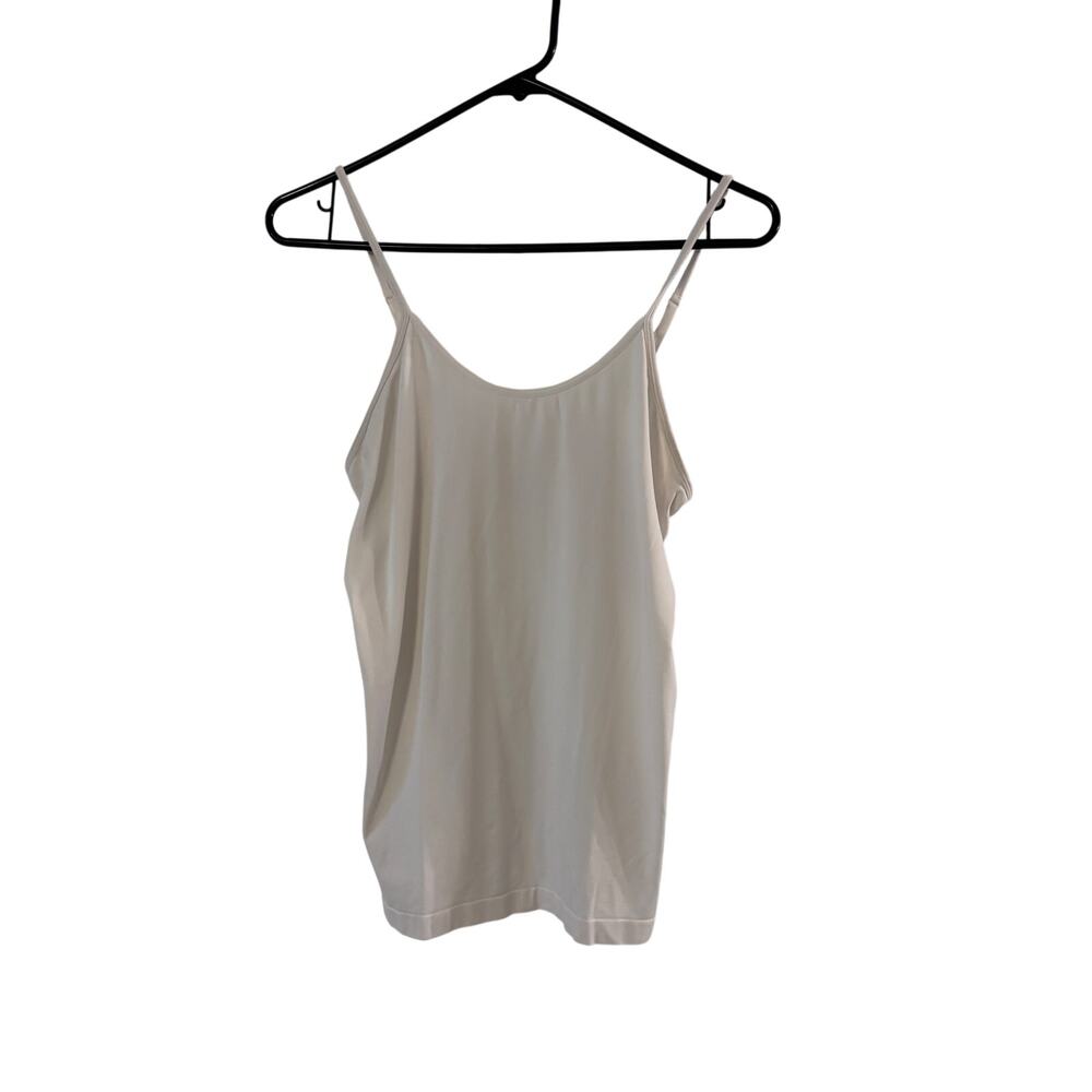 Nordstrom White Cami Tank Top Large Adjustable Straps